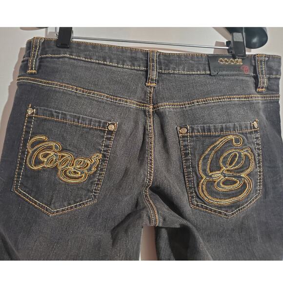Coogi VTG Embroidered Logo Straight Leg Dark Wash Mid Rise Jeans Womens 11/12 - Picture 1 of 11
